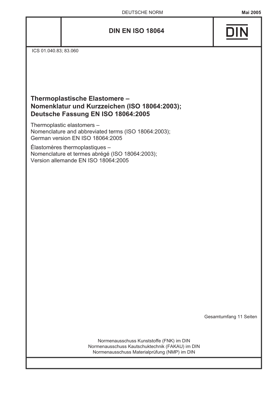 DIN EN ISO 18064:2005-05(EN).pdf_第1页