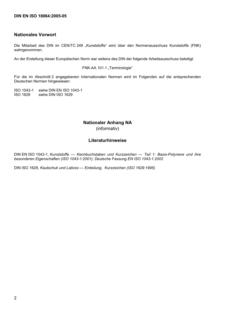 DIN EN ISO 18064:2005-05(EN).pdf_第2页