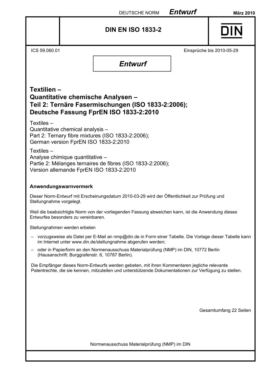 E DIN EN ISO 1833-2：2010-03（EN）.pdf_第1页