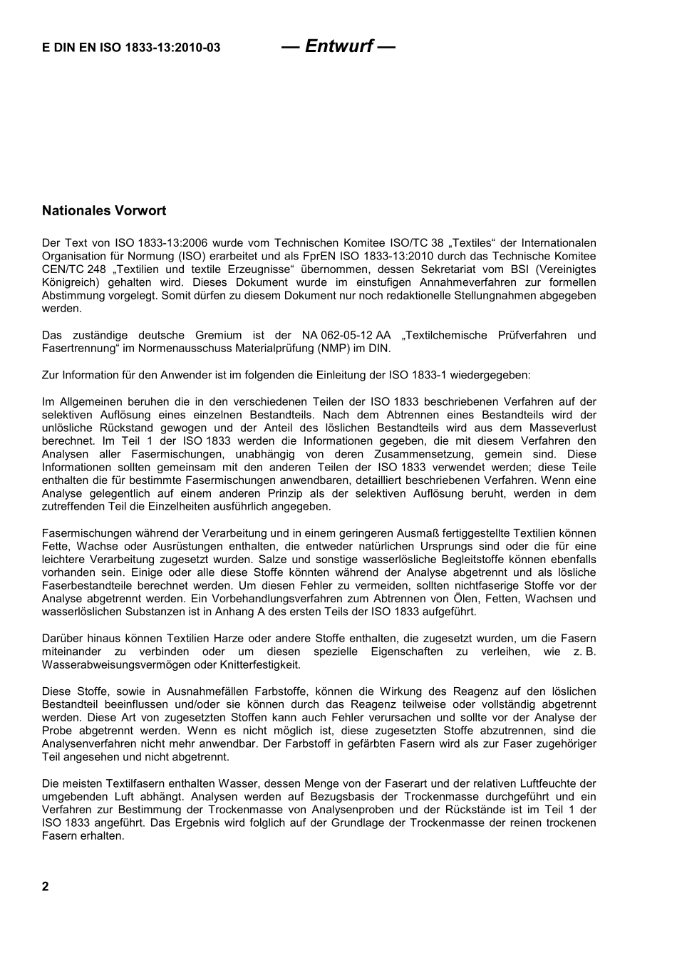 E DIN EN ISO 1833-13：2010-03（EN）.pdf_第2页