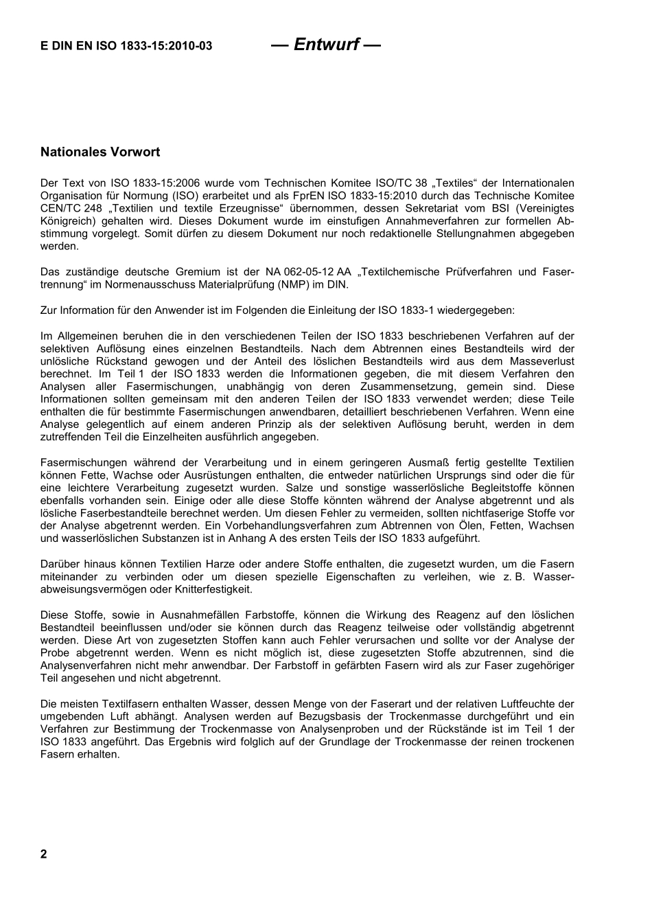 E DIN EN ISO 1833-15：2010-03（EN）.pdf_第2页