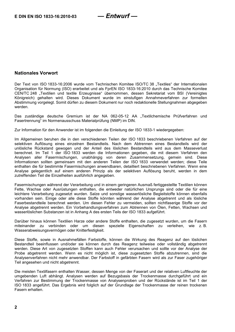 E DIN EN ISO 1833-16：2010-03（EN）.pdf_第2页