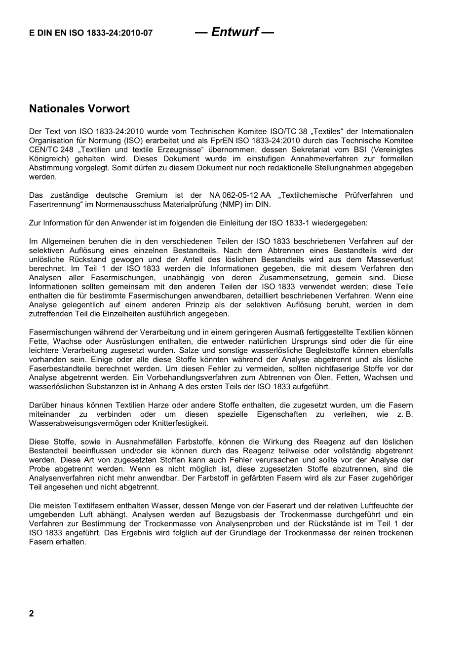 E DIN EN ISO 1833-24：2010-07（EN）.pdf_第2页