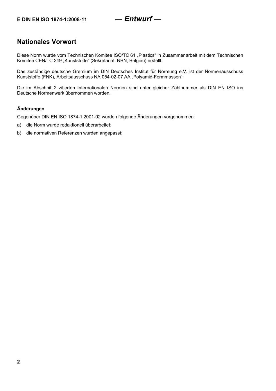 E DIN EN ISO 1874-1：2008-11（EN）.pdf_第2页