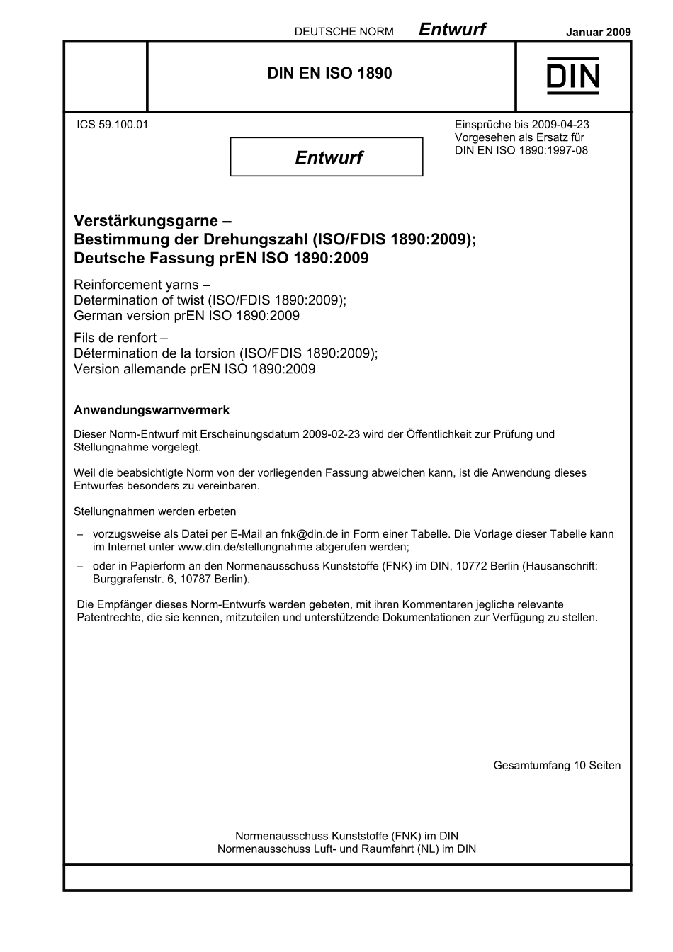 E DIN EN ISO 1890：2009-01（EN）.pdf_第1页