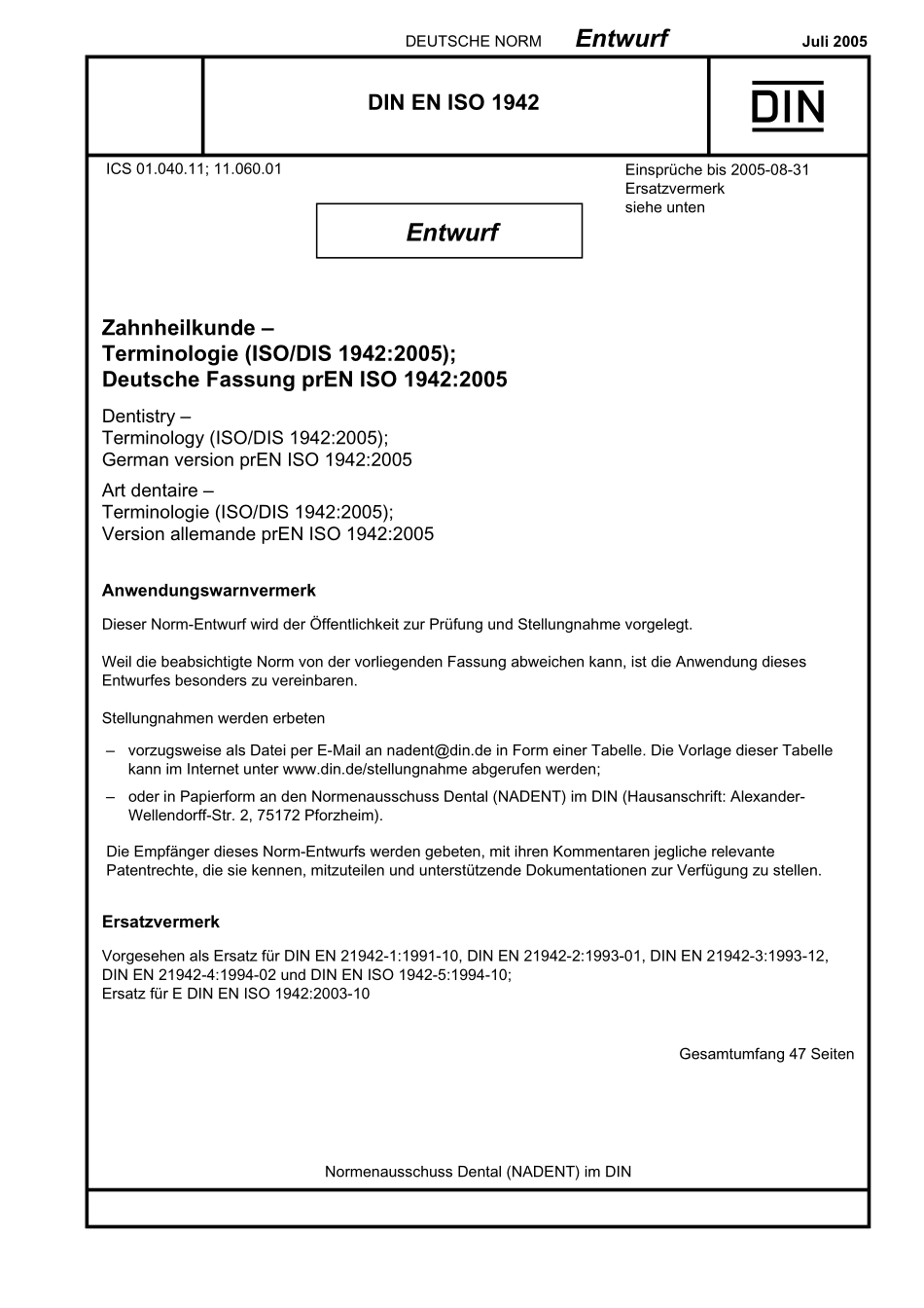 E DIN EN ISO 1942：2005-07（EN）.pdf_第1页