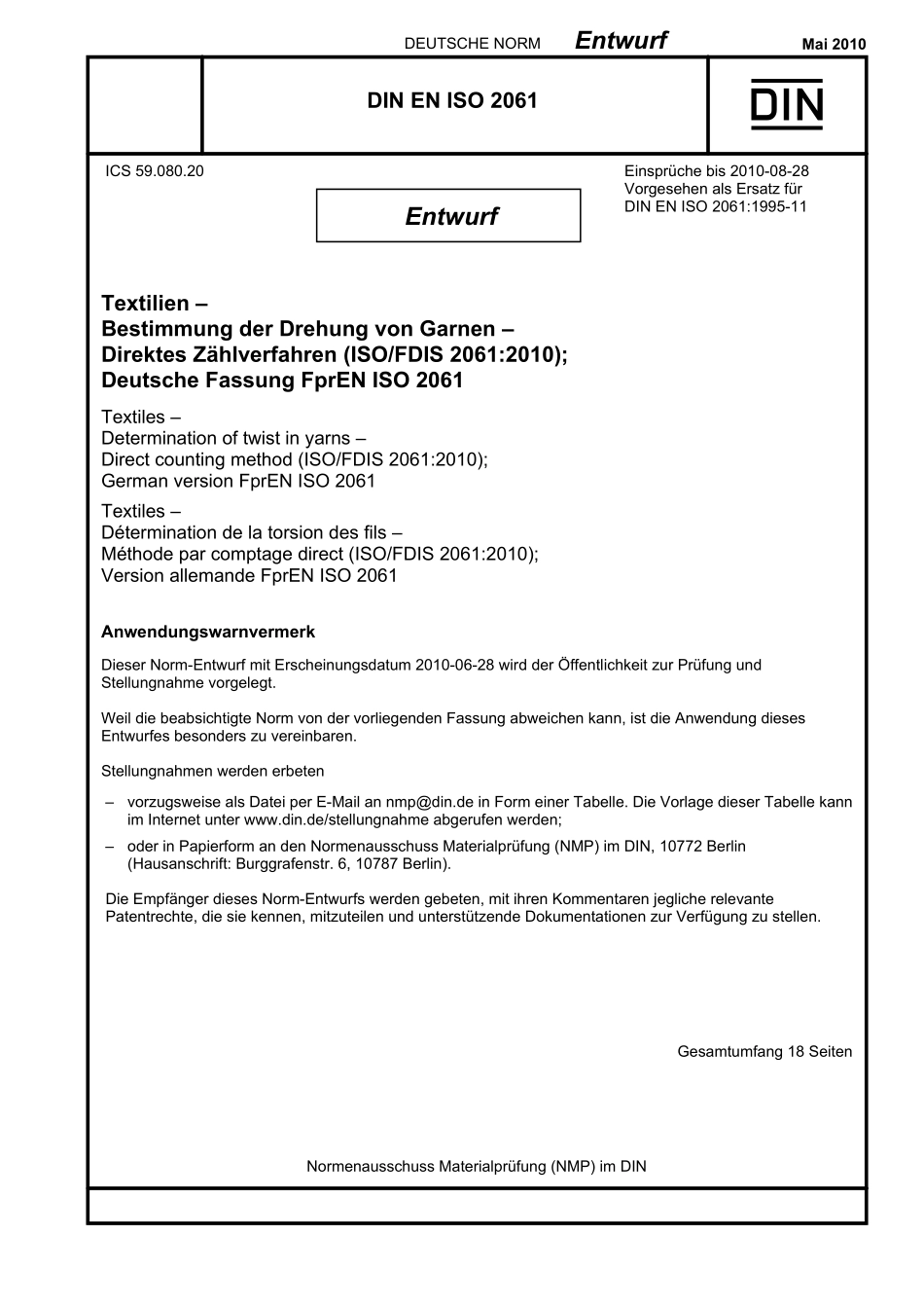 E DIN EN ISO 2061:2010-05(EN).pdf_第1页
