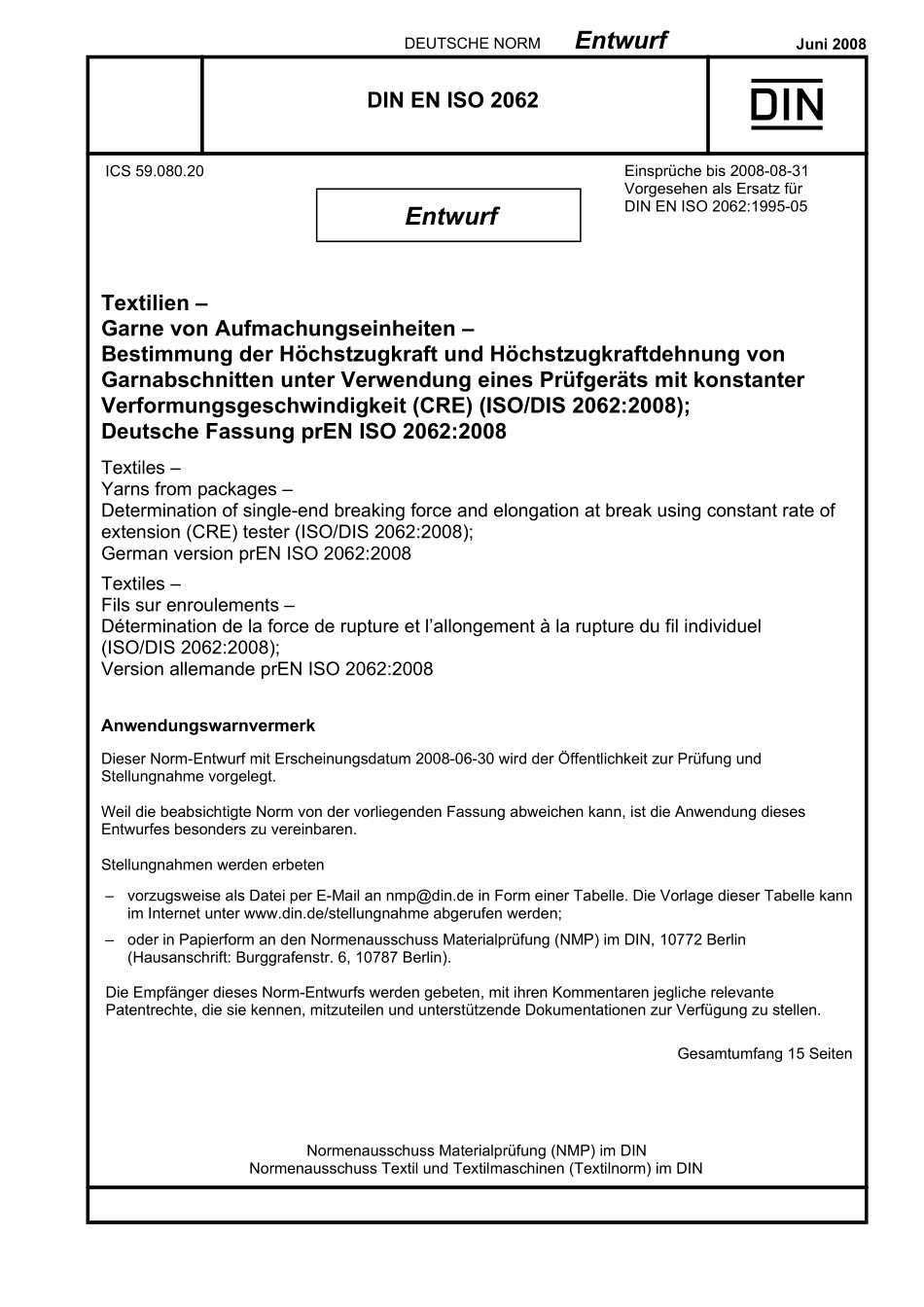 E DIN EN ISO 2062：2008-06（EN）.pdf_第1页