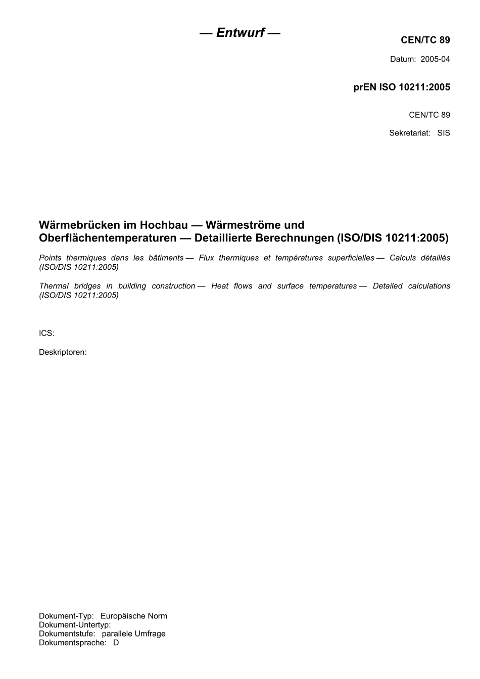 E DIN EN ISO 10211：2005-06（EN）.pdf_第3页