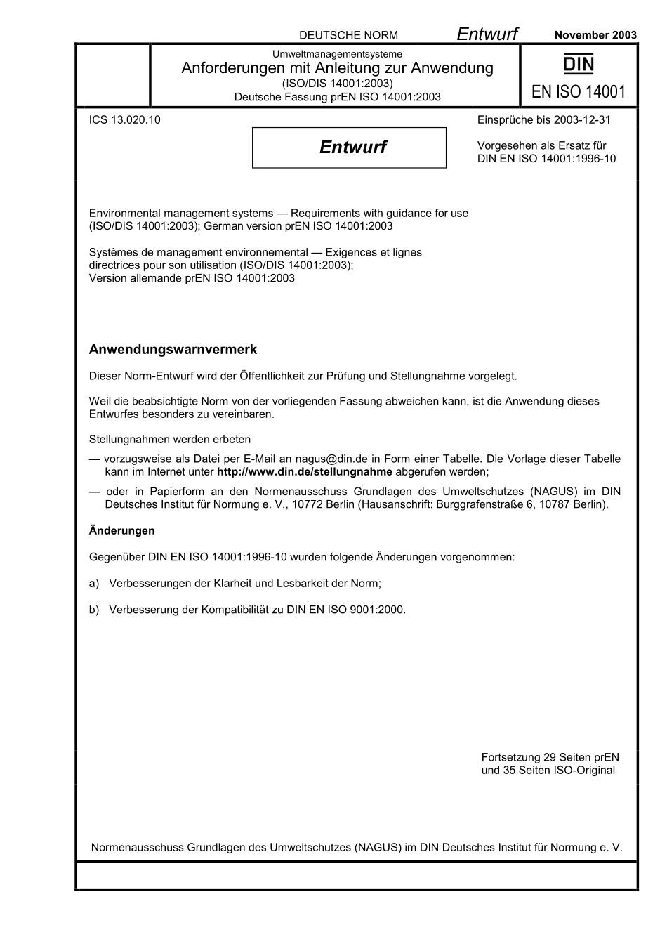 E DIN EN ISO 14001：2003-11（EN）.pdf_第1页
