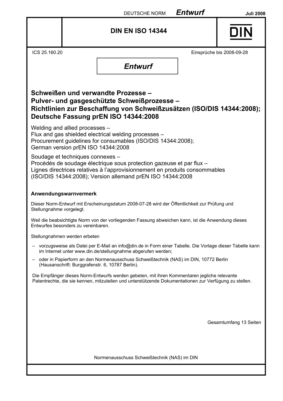 E DIN EN ISO 14344：2008-07（EN）.pdf_第1页