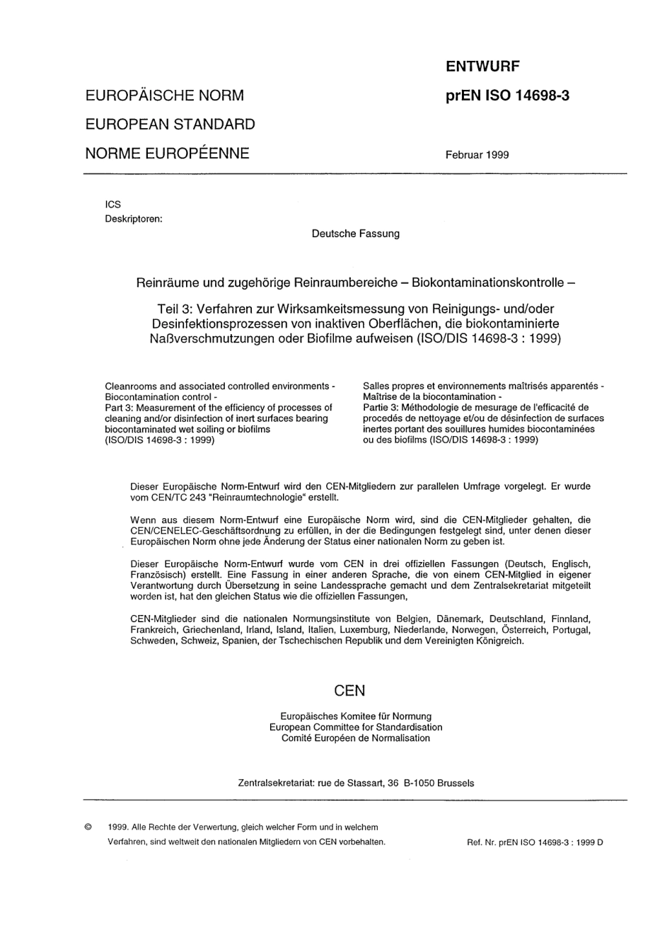 E DIN EN ISO 14698-3：1999-06（EN）.pdf_第3页