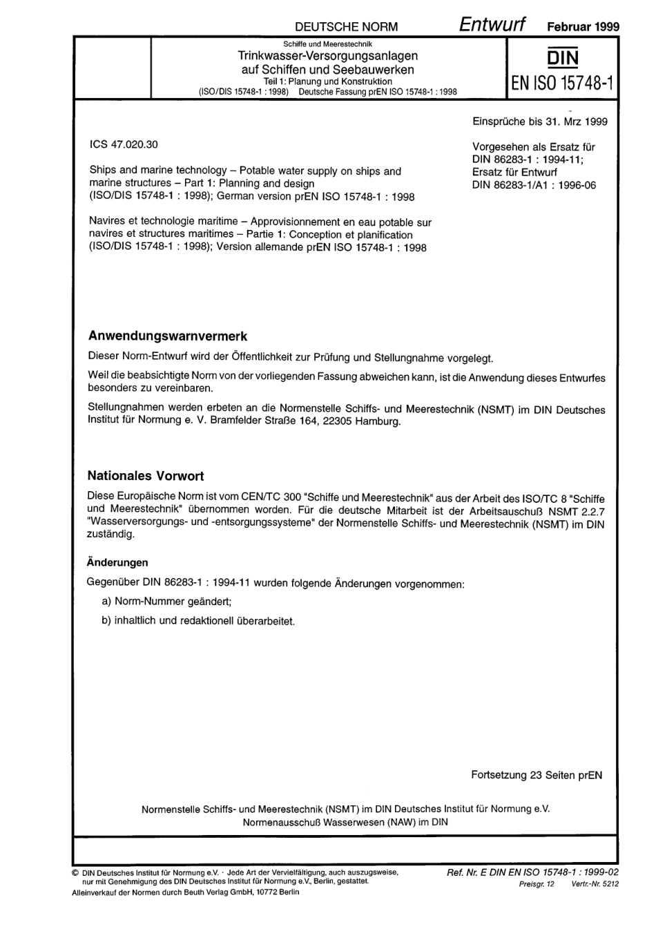 E DIN EN ISO 15748-1：1999-02（EN）.pdf_第1页