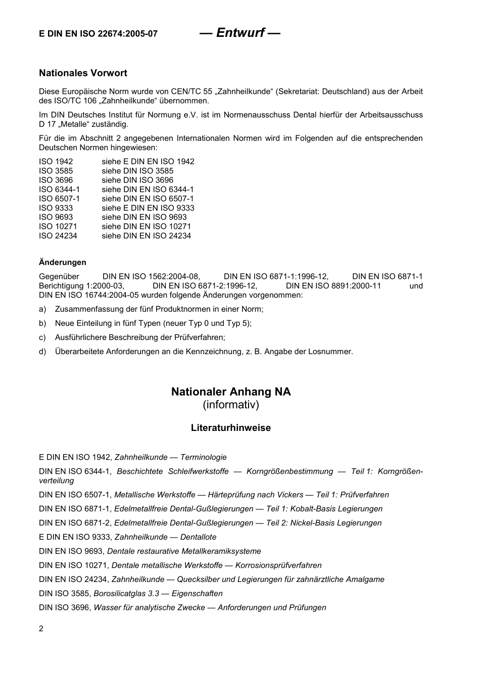 E DIN EN ISO 22674：2005-07（EN）.pdf_第2页