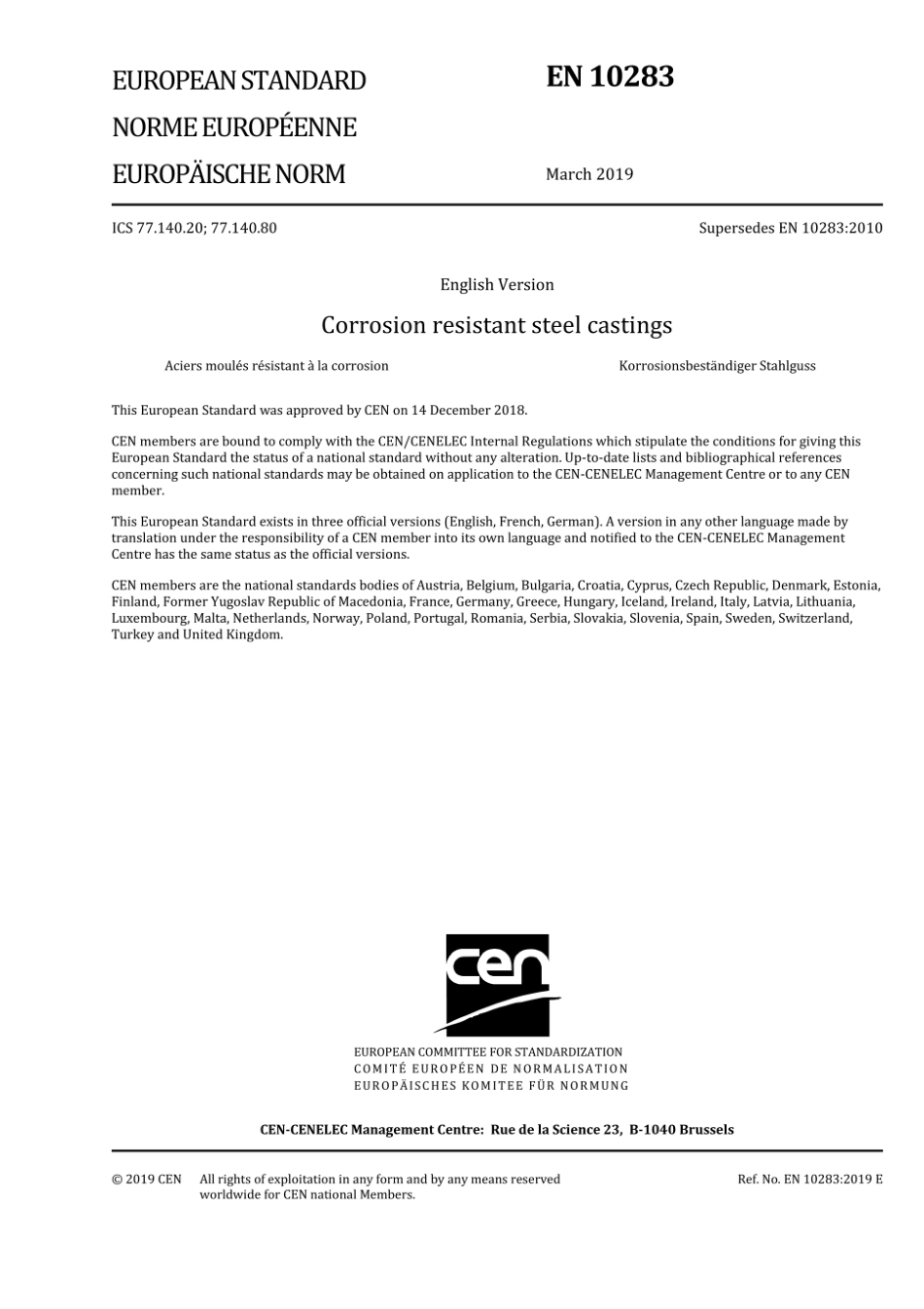 EN 10283-2019（EN）.pdf_第1页