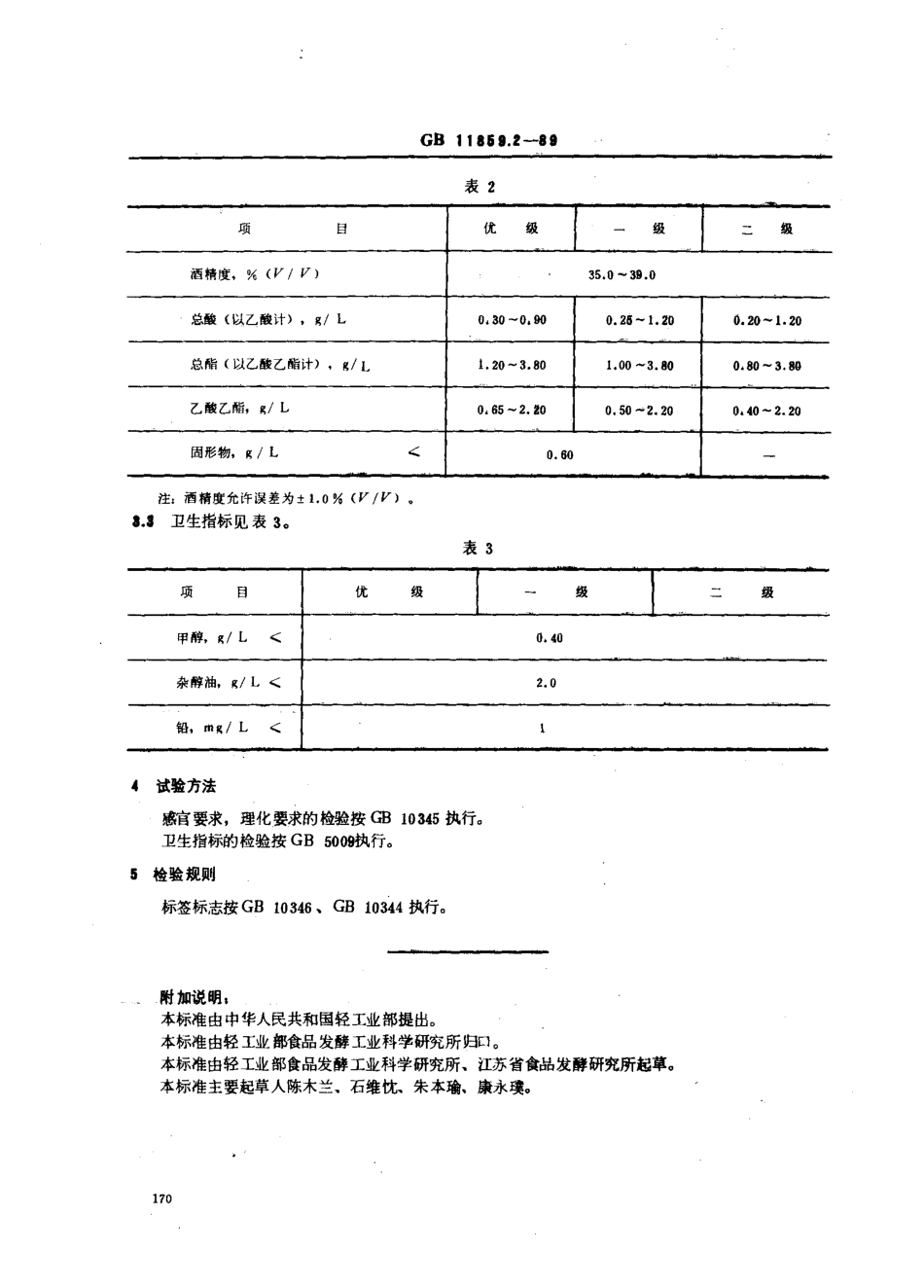 GB 11859.2-1989 低度清香型白酒.pdf_第2页