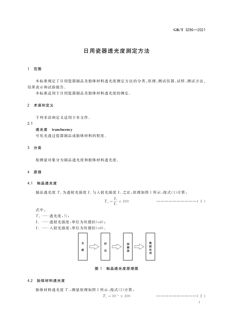 GB／T 3296-2021 日用瓷器透光度测定方法.pdf_第3页