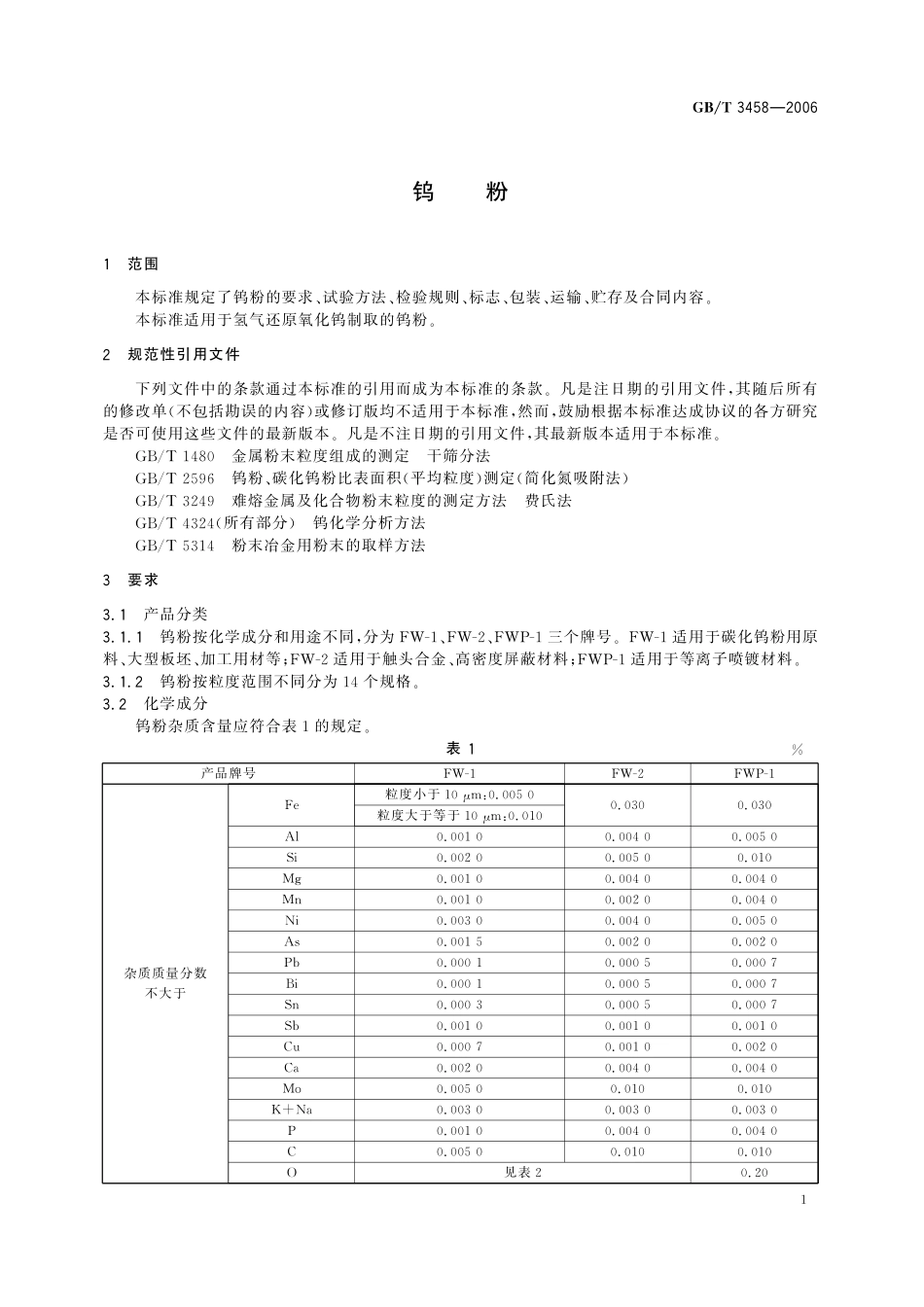 GB／T 3458-2006 钨粉.pdf_第3页