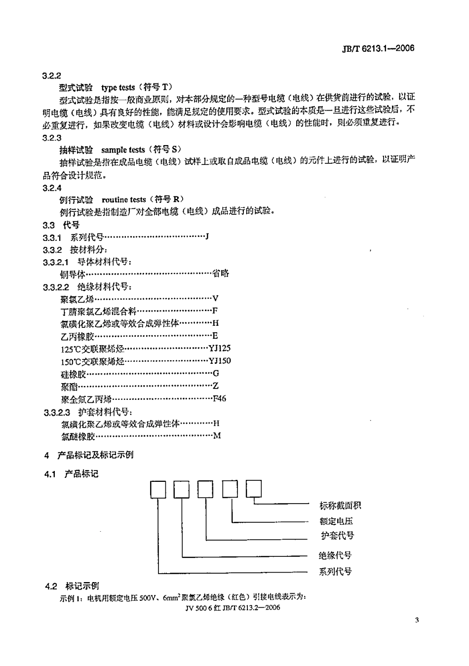 JB／T 6213.1-2006 电机绕组引接软电缆和软线 第1部分：一般规定.pdf_第3页