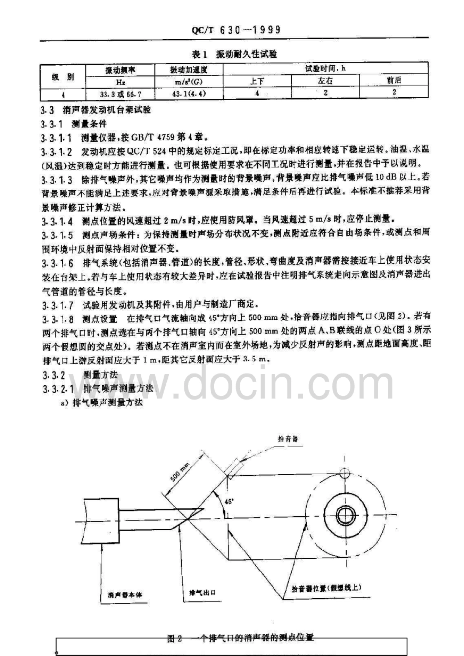 QC／T 630-1999 汽车排气消声器性能试验方法.pdf_第3页