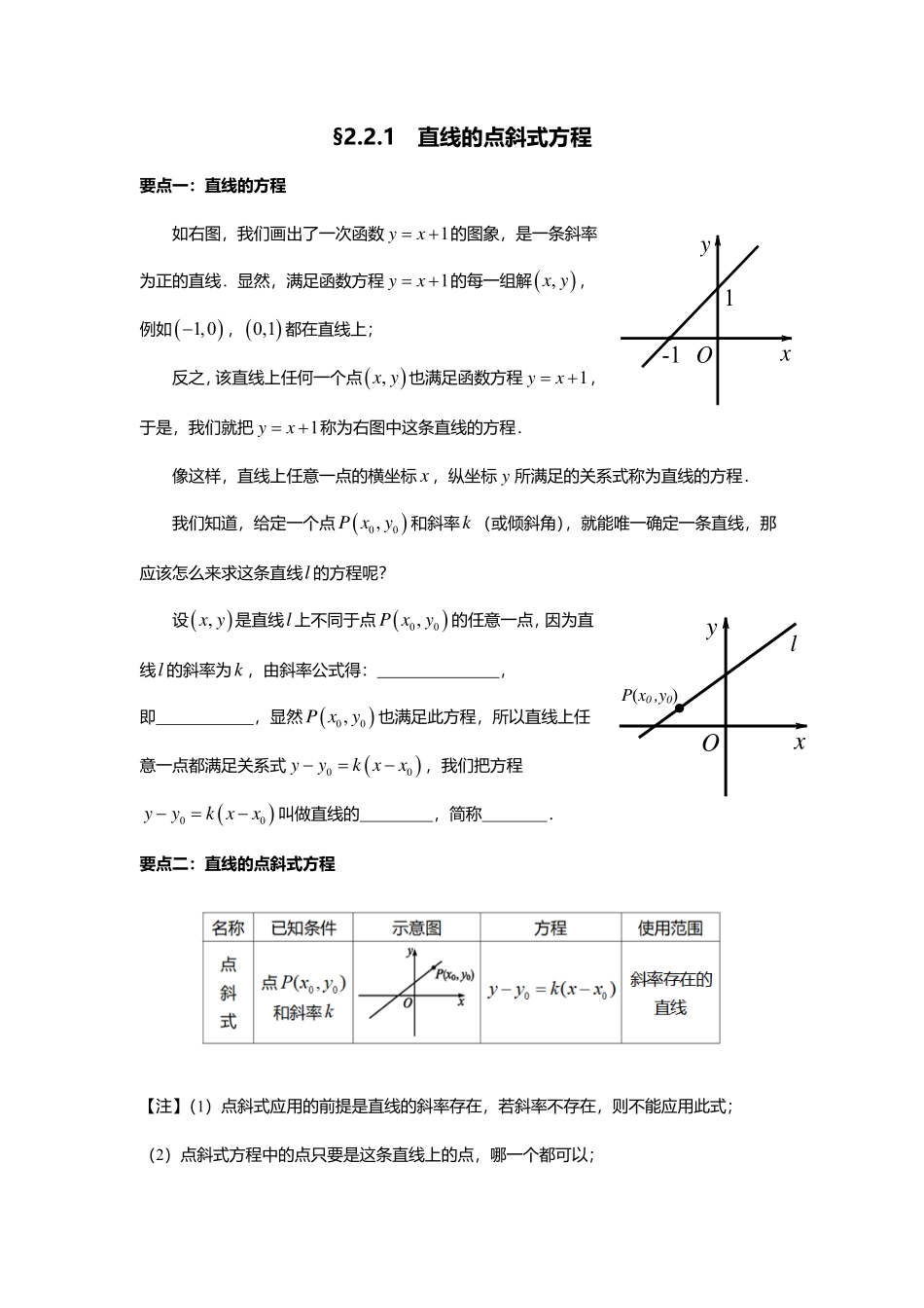 2.2.1直线的点斜式方程.pdf_第1页