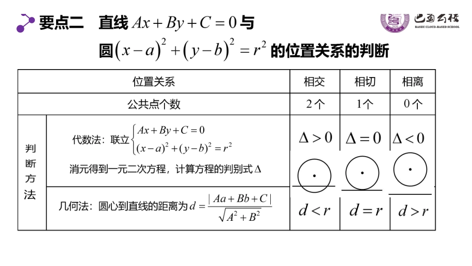 2.5.1直线与圆的位置关系教师版.pdf_第3页