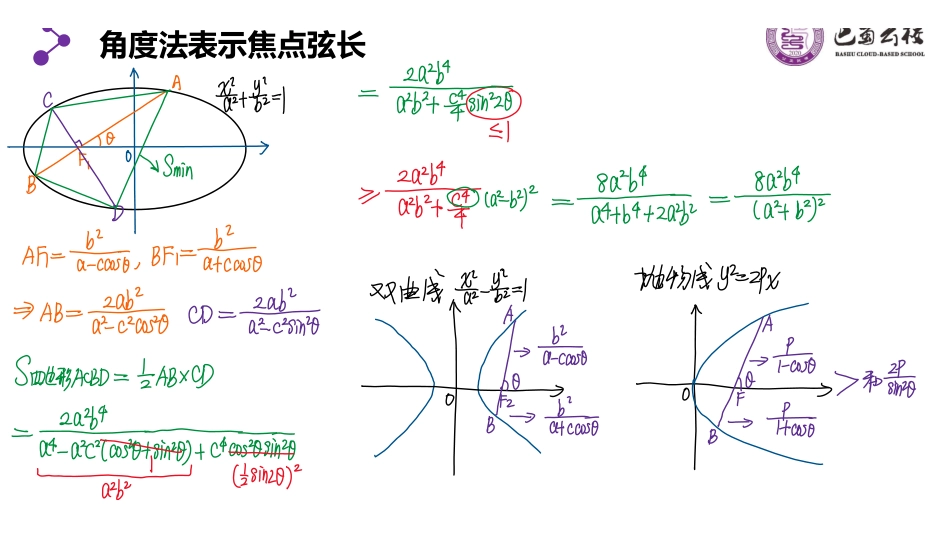 3.4.1圆锥曲线之弦长面积教师版.pdf_第3页