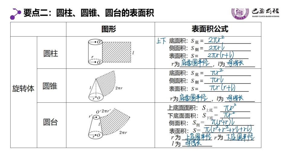 8.3.1柱体、锥体、台体的表面积与体积教师版.pdf_第3页