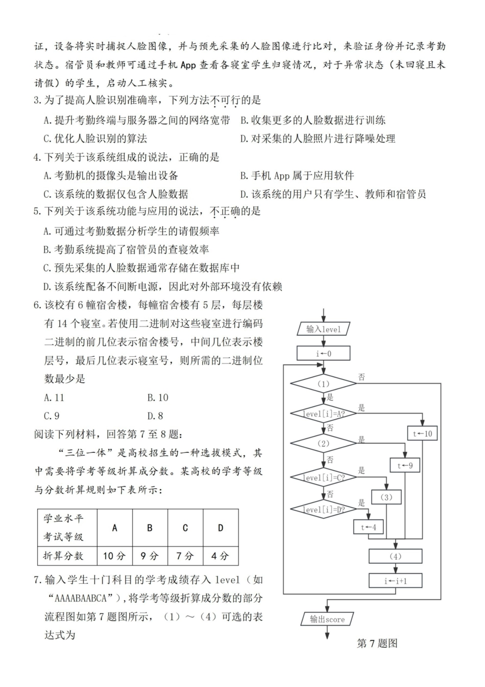 技术试卷浙江强基联盟2025-2026学年高二上学期12月联考（12.23-12.24）.pdf_第2页
