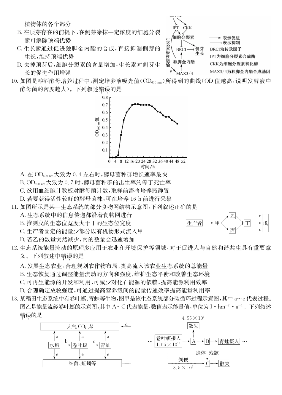 生物试卷(下标A)安徽九师联盟2026届高三上学期12月质量检测(12.29-12.30).pdf_第3页