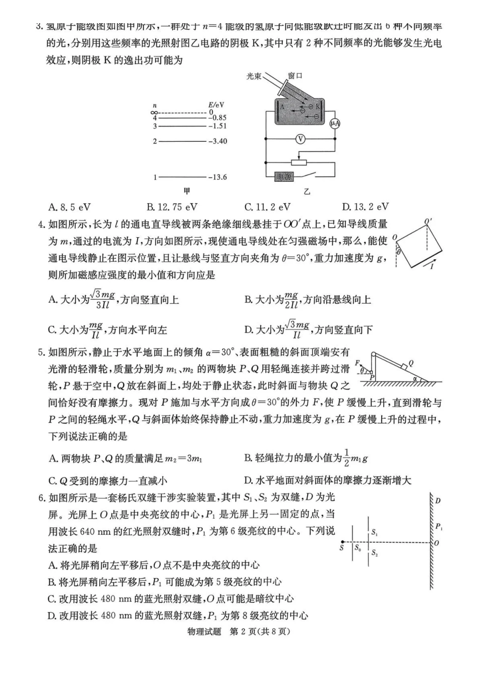 炎德英才名校联考联合体2026届高三年级1月联考物理.pdf_第2页