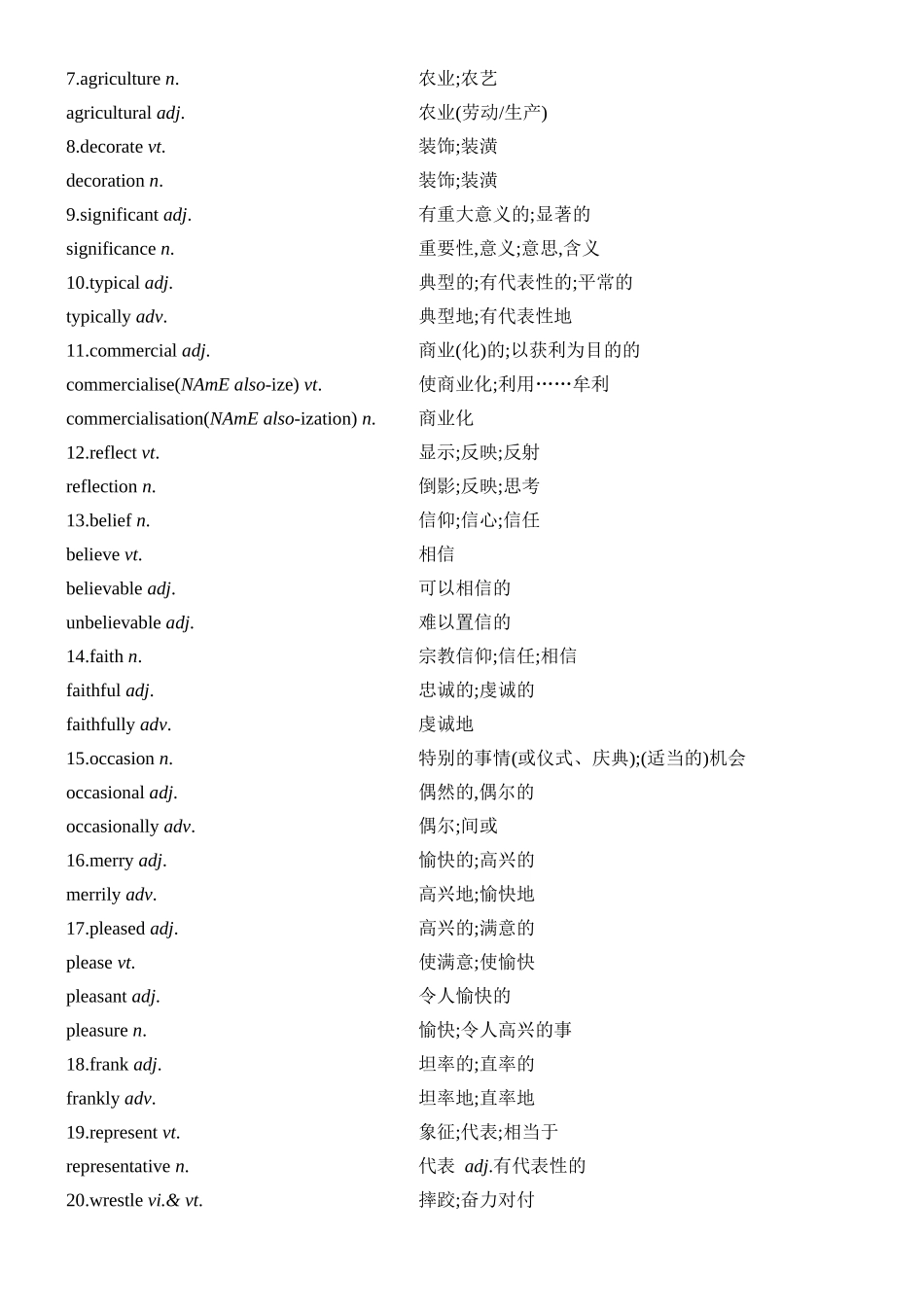 Unit 1 Festivals and Celebrations 一轮复习导学案.docx_第3页