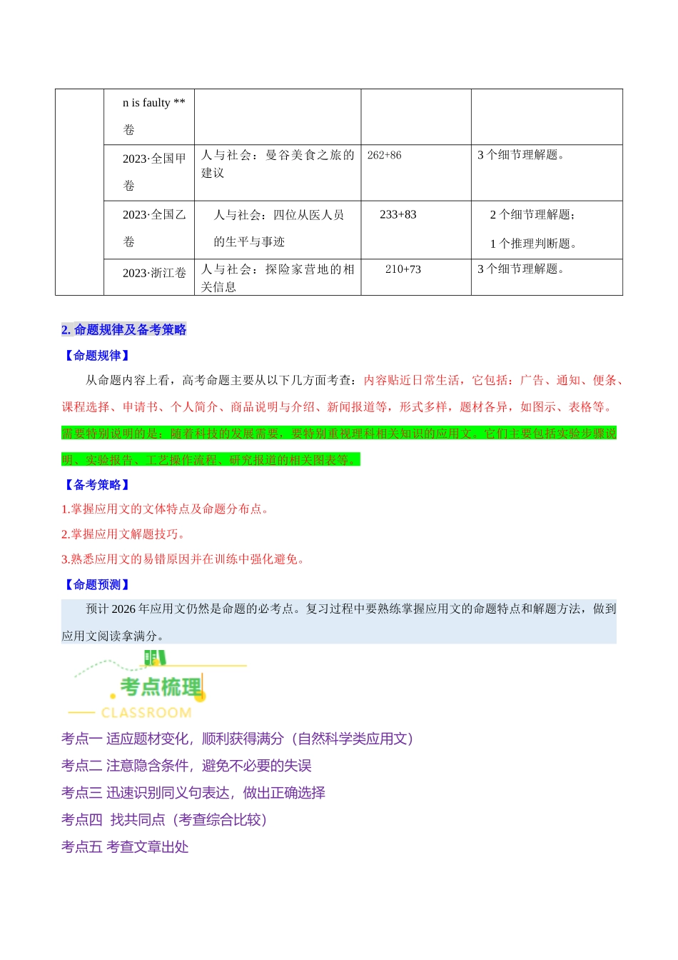 考点1 阅读理解——应用文（核心考点精讲精练）（全国通用）（教师版）.docx_第2页