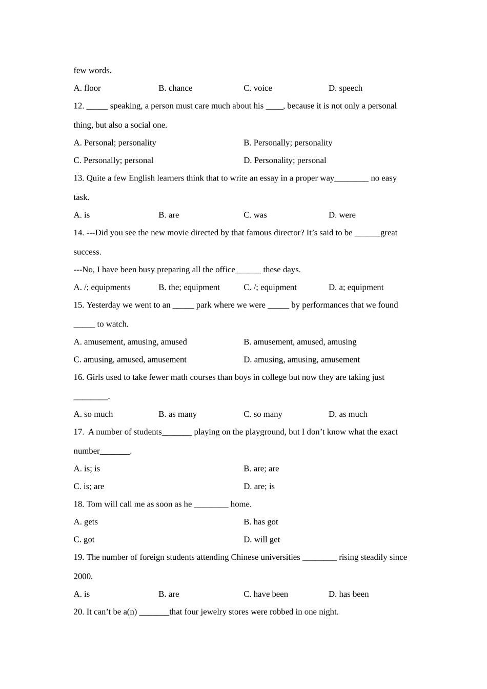 01名词与主谓一致(精练)-(通用版).docx_第2页