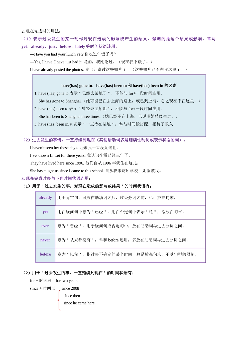 考点08 谓语动词的时态（完成体） （核心考点精讲精练）-（新高考通用）（教师版).docx_第3页