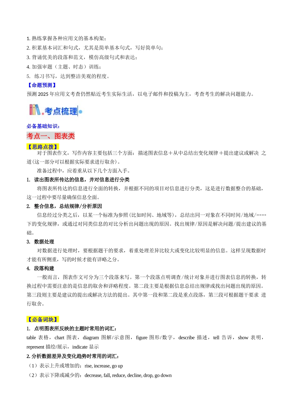 考点44 应用文写作之图画类和图表类（ 核心考点精讲精练）（学生版）.docx_第2页