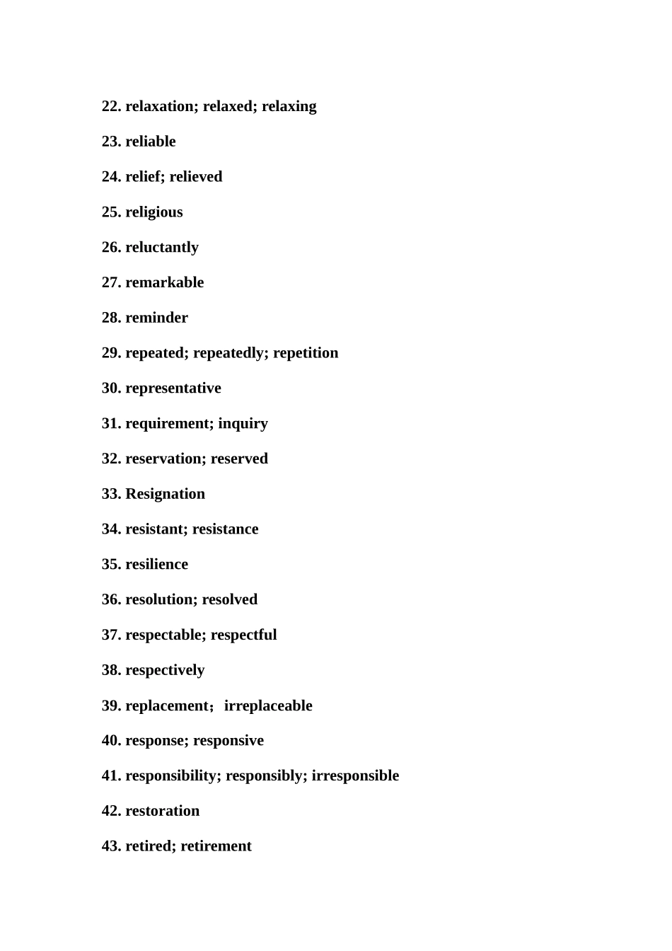 常考核心词的派生词必刷默写版 Day 7 答案.docx_第2页