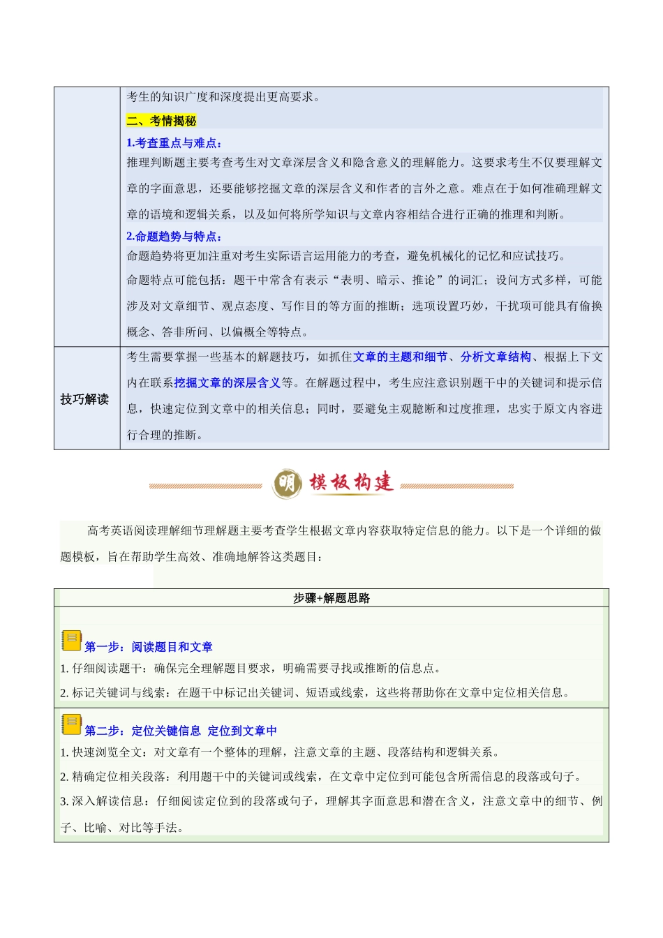模板02 阅读理解推理判断题-解析版（答题模板）.docx_第3页