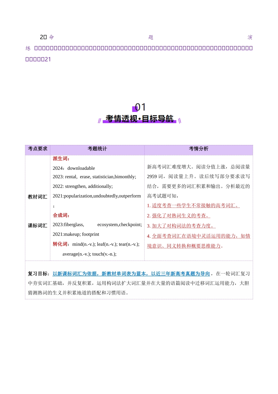 第03讲 单词+短语（选择性必修三~选择性必修四）重点易考单词变形+词义辨析（讲义）（教师版）.docx_第2页