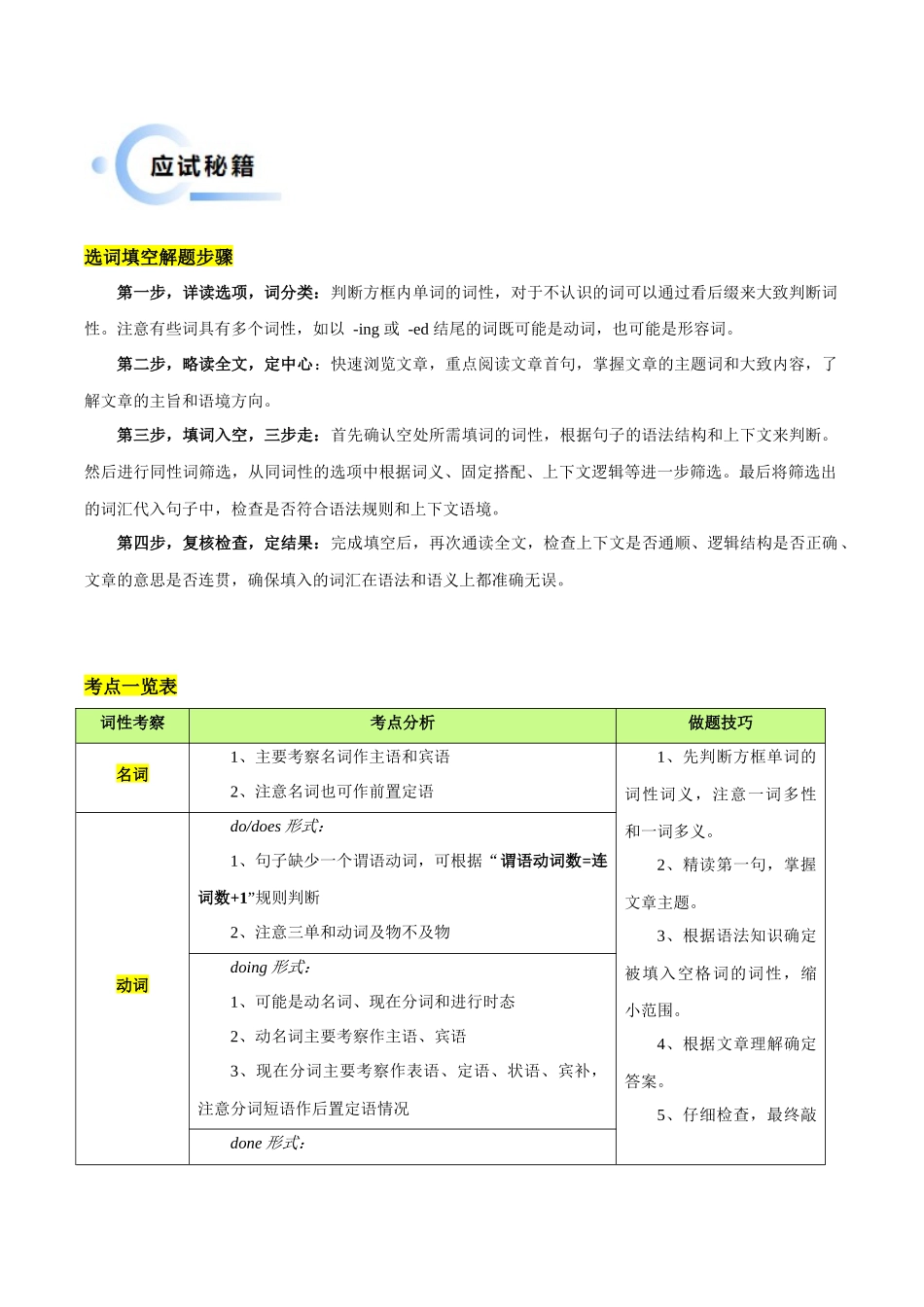 抢分秘籍02 词汇填空（学生版） .docx_第3页