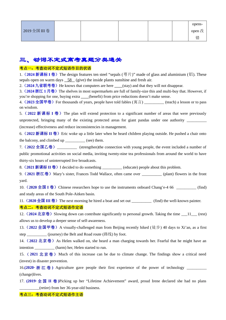 专题01 语法填空之动词不定式100题（练案）学生版.docx_第3页