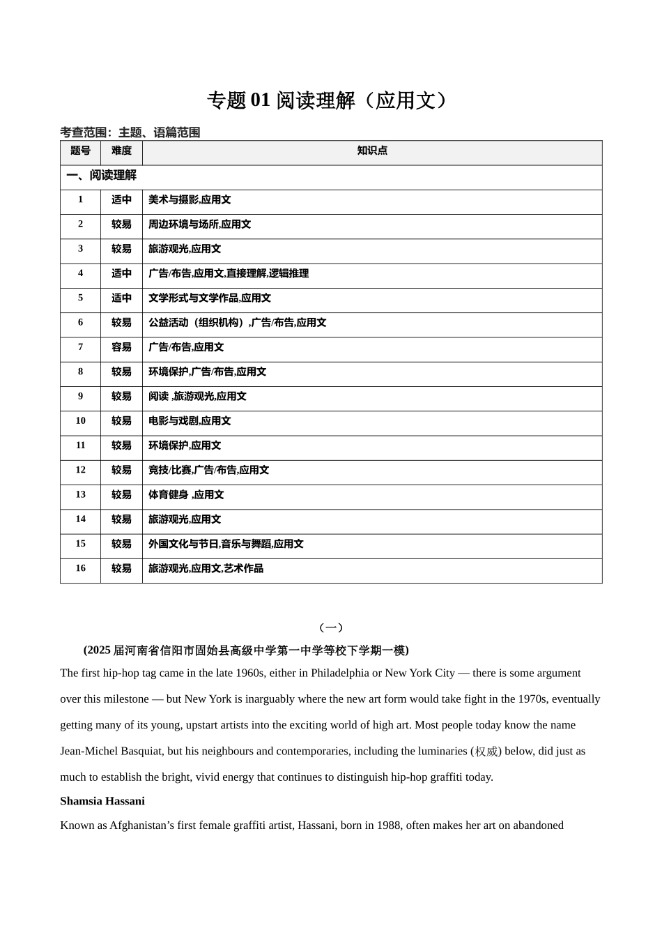 专题01 阅读理解（应用文）-（新高考八省）（教师版）.docx_第1页