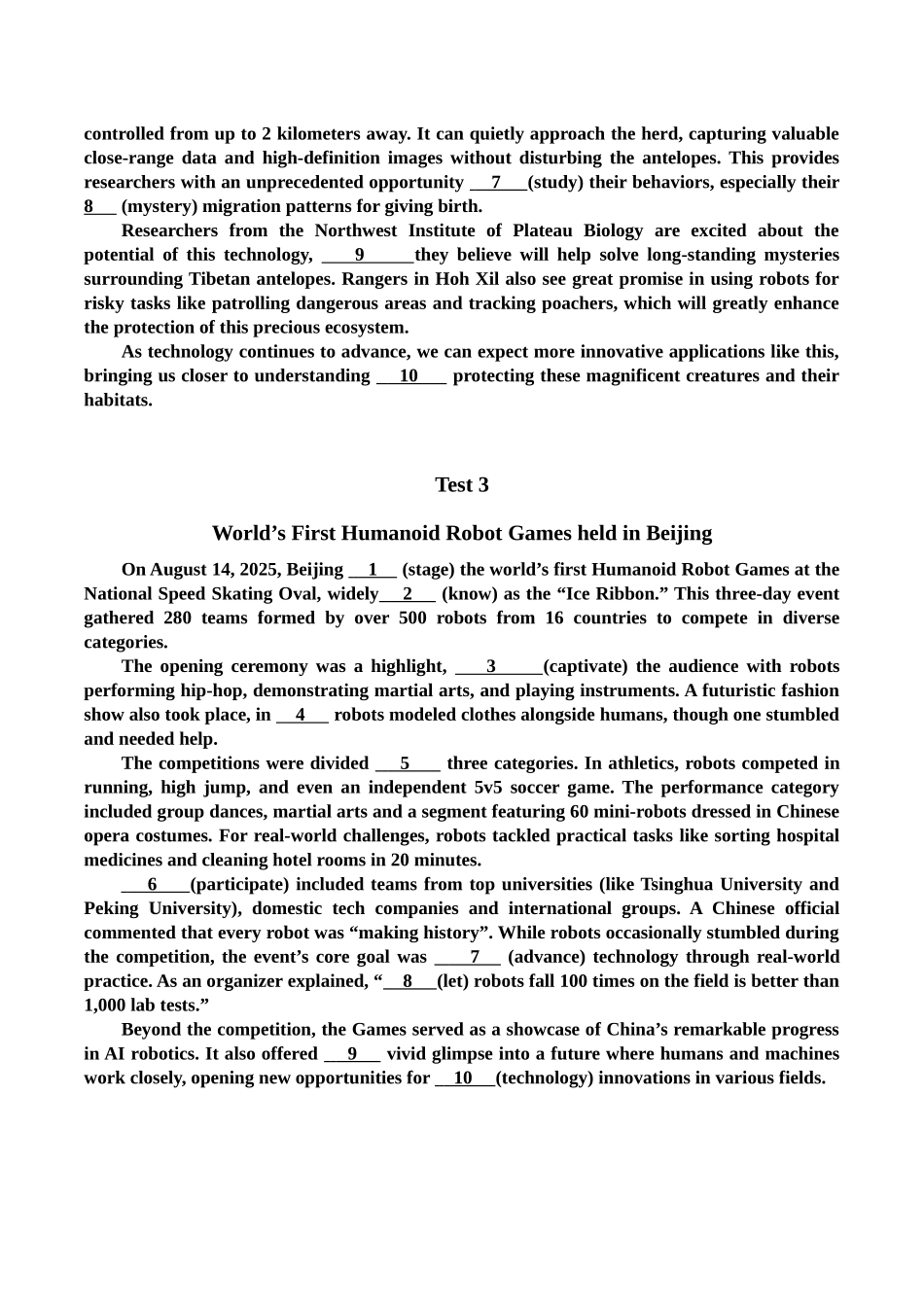 时文语法填空——科技篇 中国6G+机器藏羚羊+人形机器人运动会.docx_第2页