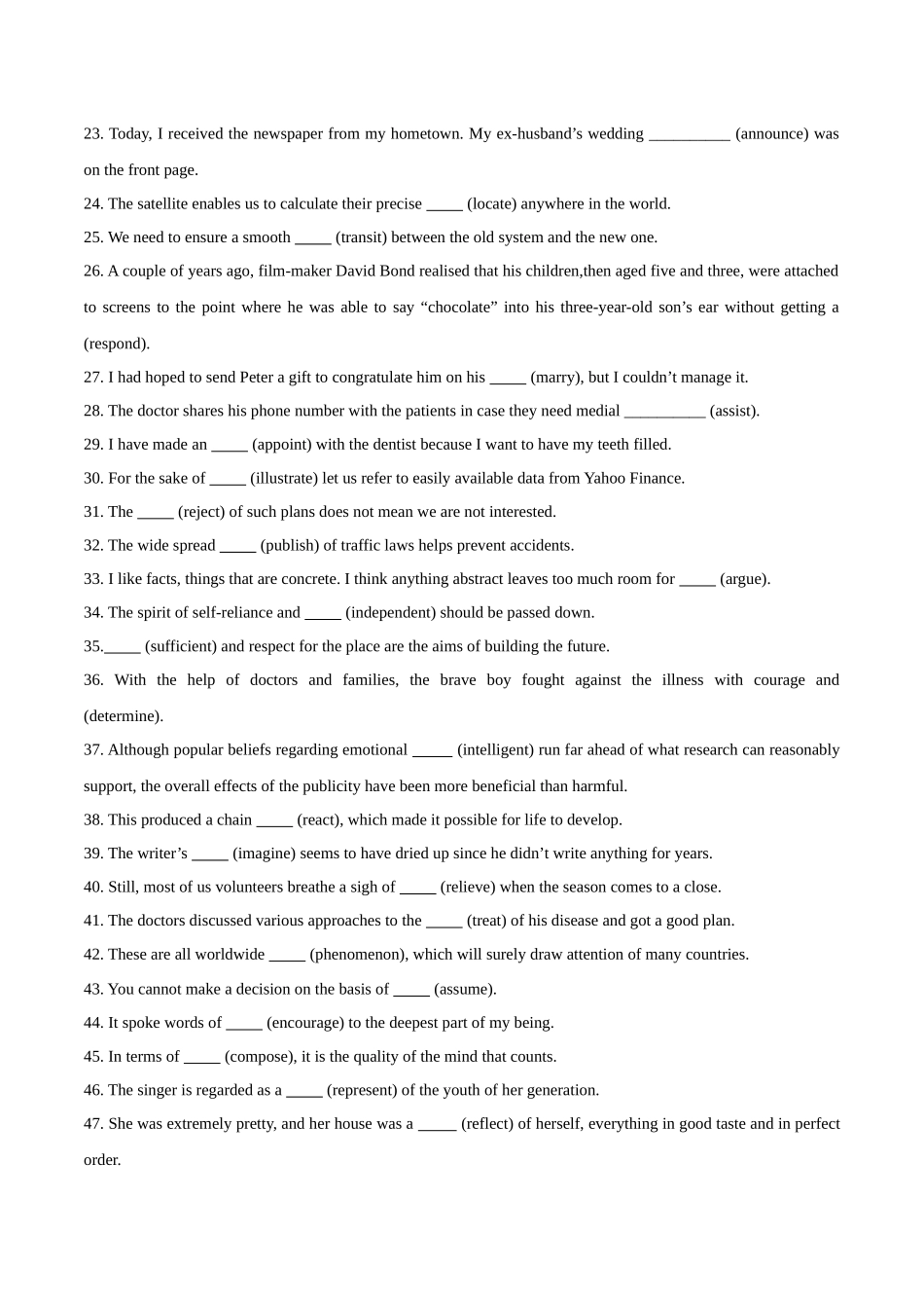 专题1.1.1 名词（冲击双一流·单句语法填空60题+原创名词语篇填空1篇） .docx_第2页