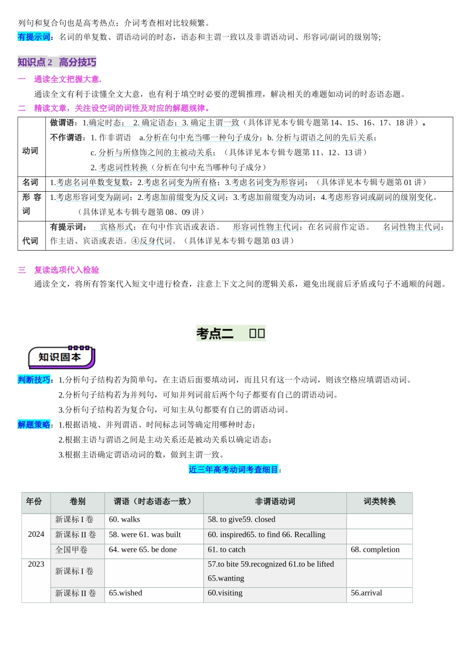 第14讲 语法填空之有提示词填空（讲义）-（教师版）.docx_第3页