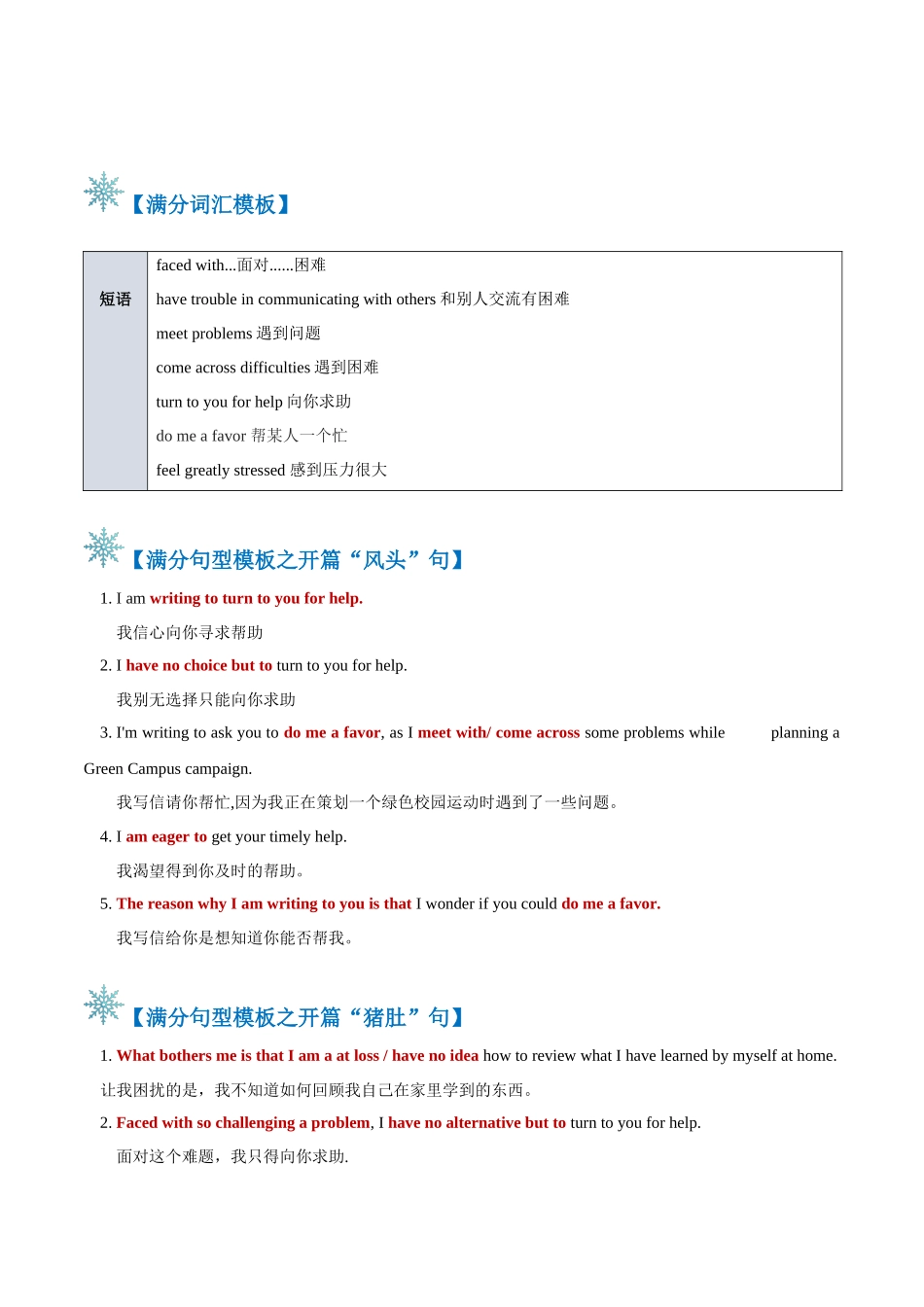 题型12 求助信（答题模板与解题技巧） （解析版）.docx_第2页