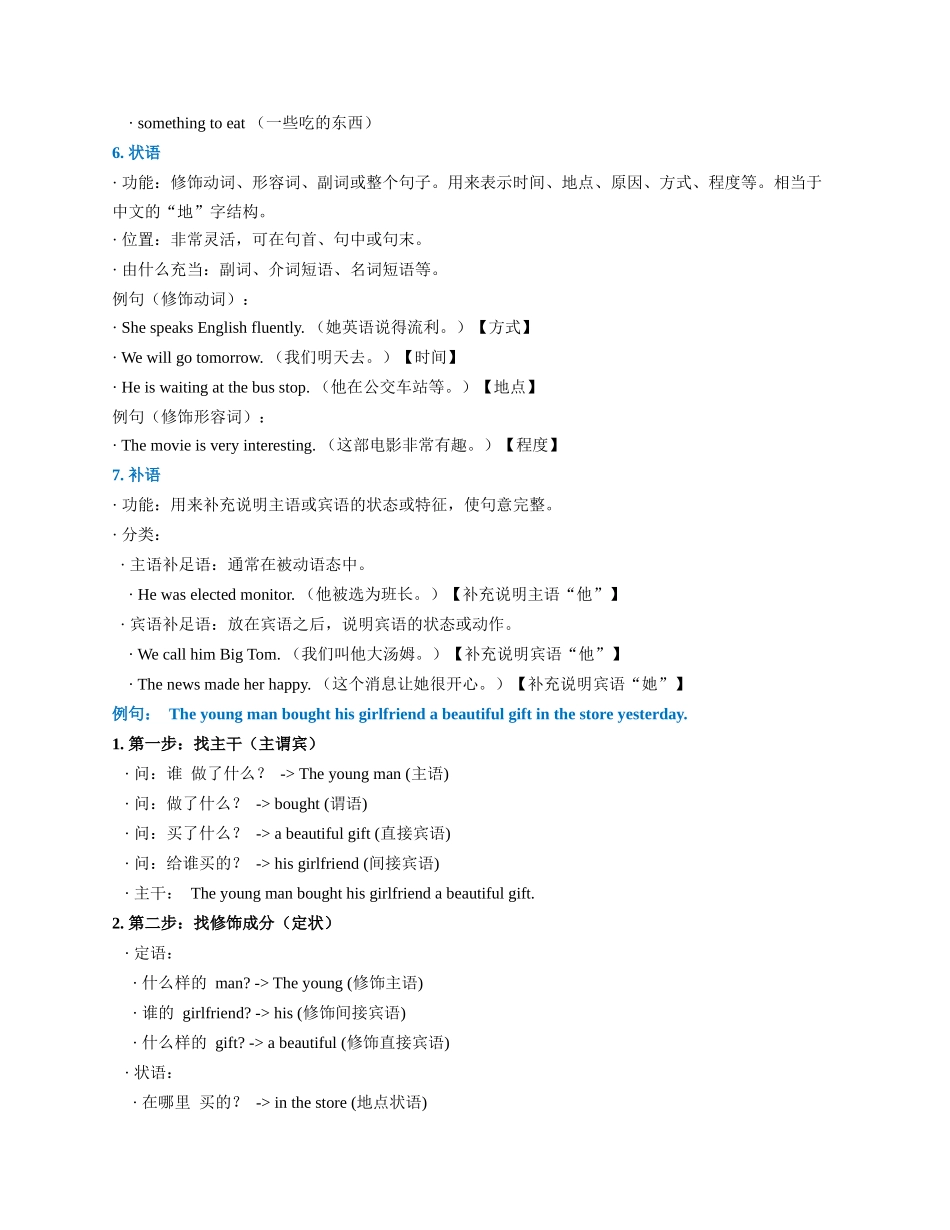 专题02 认识句子的成分(学生版) - .docx_第3页