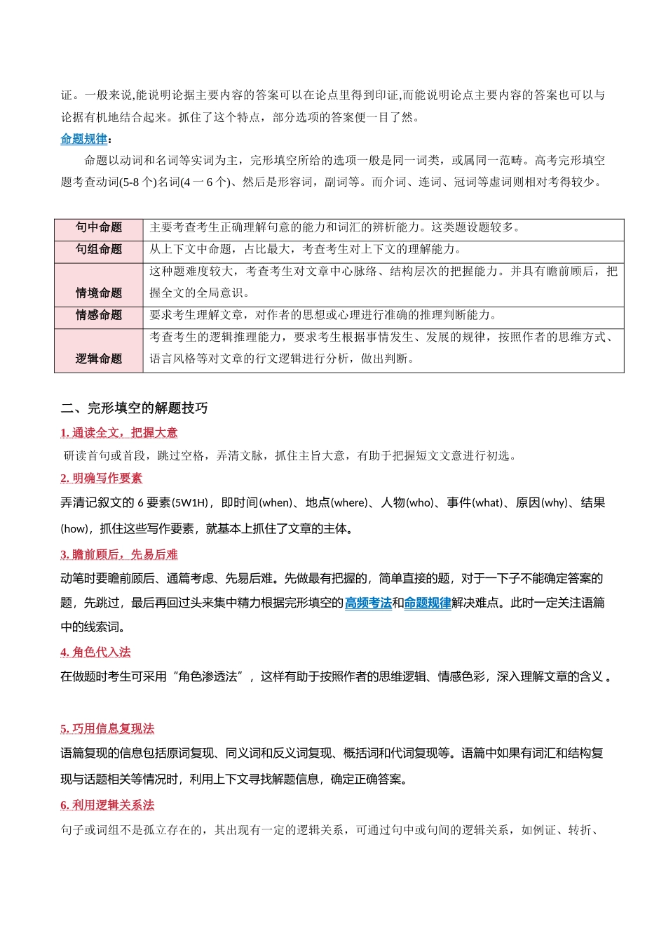 压轴题11  完形填空（议论文）（解析版）.docx_第2页