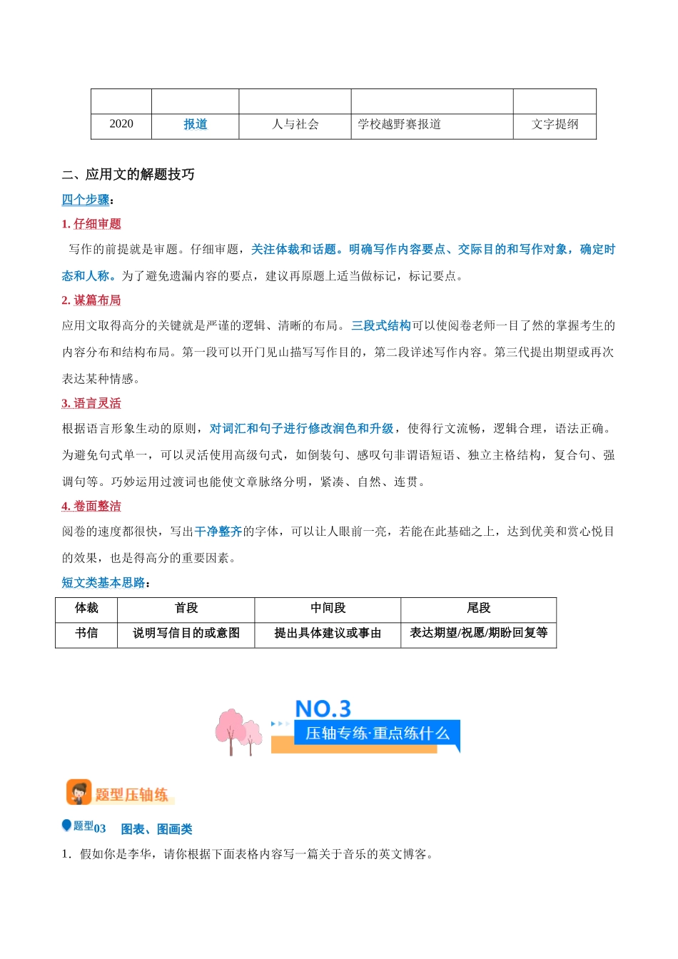 压轴题17  应用文写作（图表、图画类）（教师版）.docx_第2页