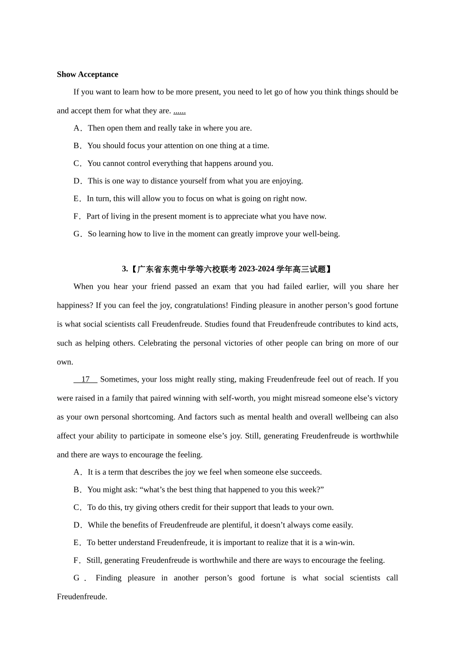 易错点纠错练10 七选五段首题(题型易错)-(原卷版).docx_第2页